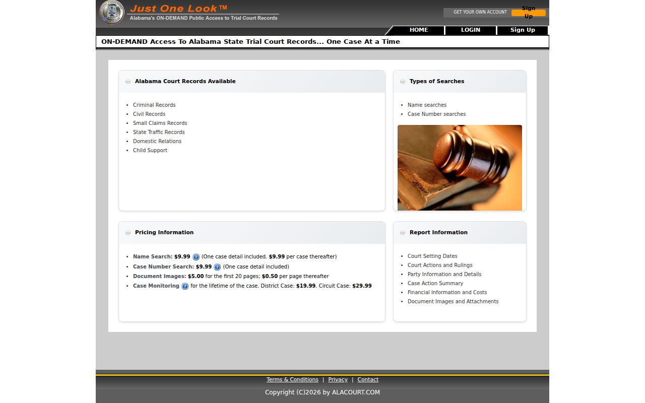 Jefferson County residents directory Just One Look court access
