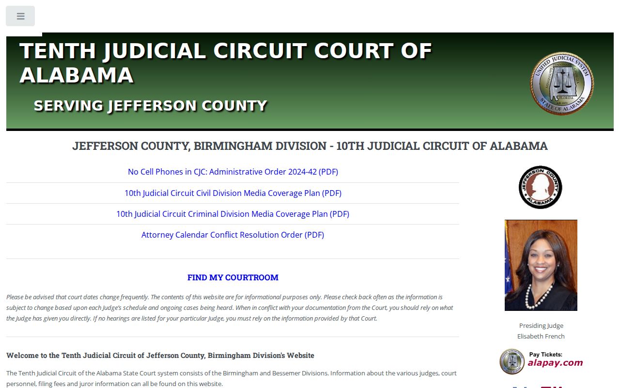 Jefferson County residents directory Circuit Clerk page