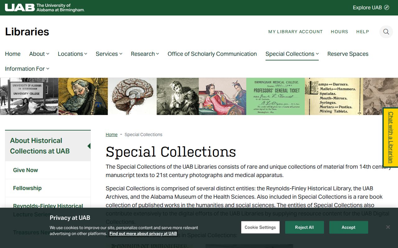 Jefferson County previous residents UAB Special Collections gateway