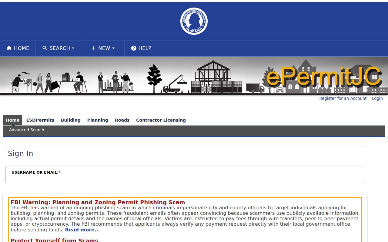 Jefferson County street directory county permit address search